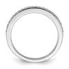 14K White Gold 1/6 carat Diamond Complete Wedding Band