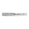 14K White Gold 1/6 carat Diamond Complete Wedding Band