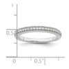 14K White Gold 1/6 carat Diamond Complete Wedding Band