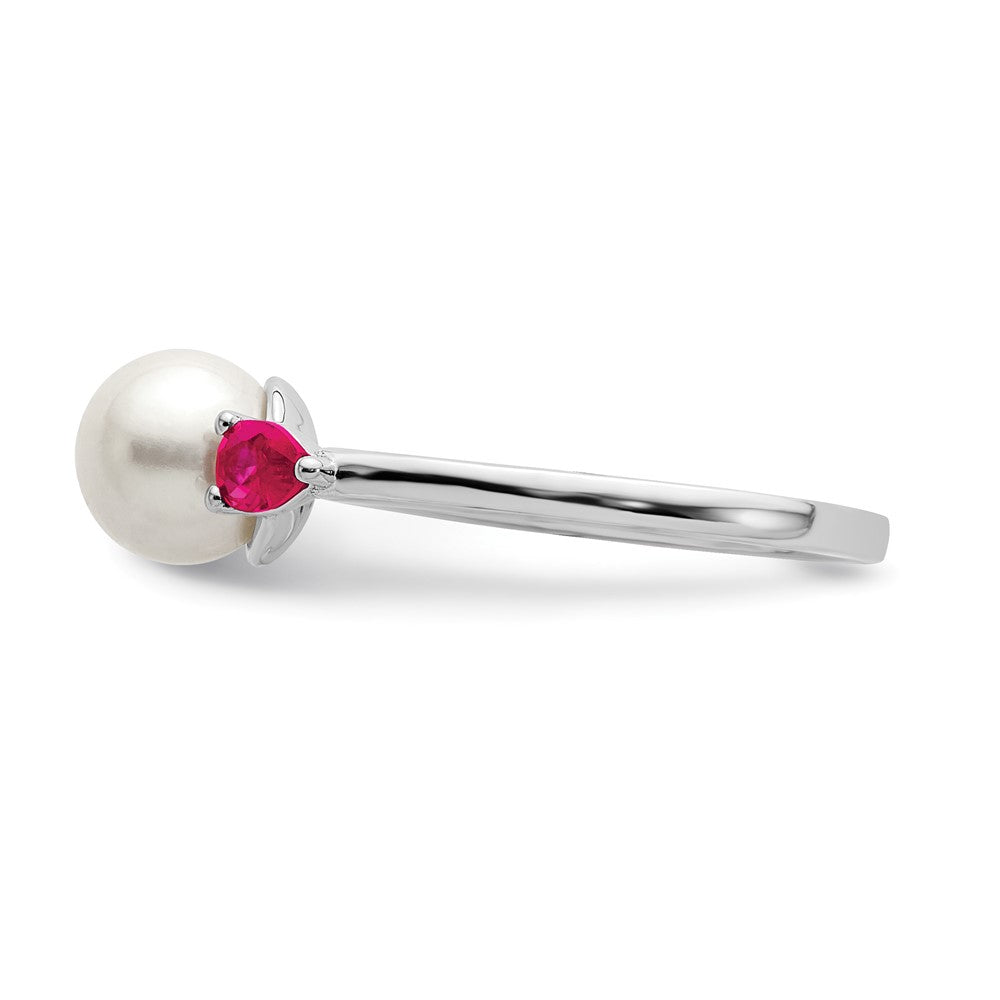 Gold Polished Freshwater Pearls and Gemstone Rings