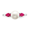 Gold Polished Freshwater Pearls and Gemstone Rings
