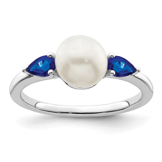 Gold Polished Freshwater Pearls and Gemstone Rings
