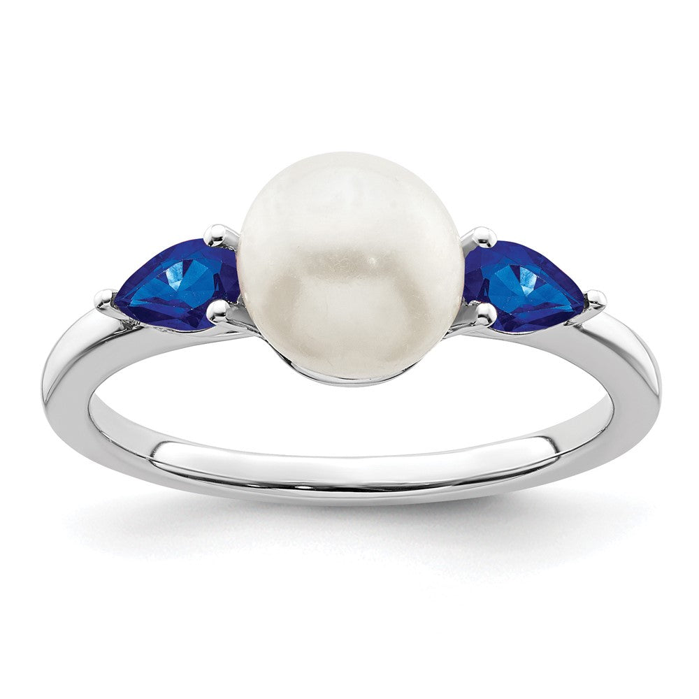 Gold Polished Freshwater Pearls and Gemstone Rings
