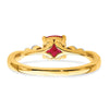 Gemstone and Diamond Ring
