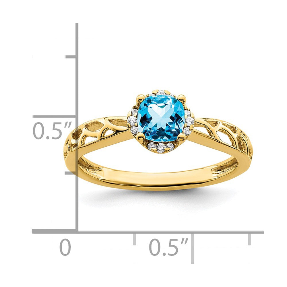 Round Gemstone and Diamond Rings