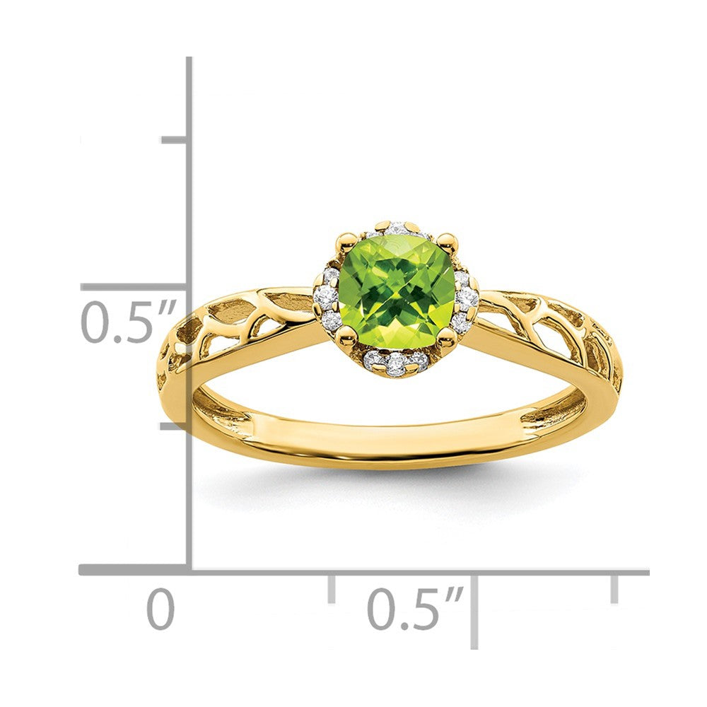 Round Gemstone and Diamond Rings