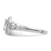 14k White Gold Oval Halo Semi-Mount Engagement Ring