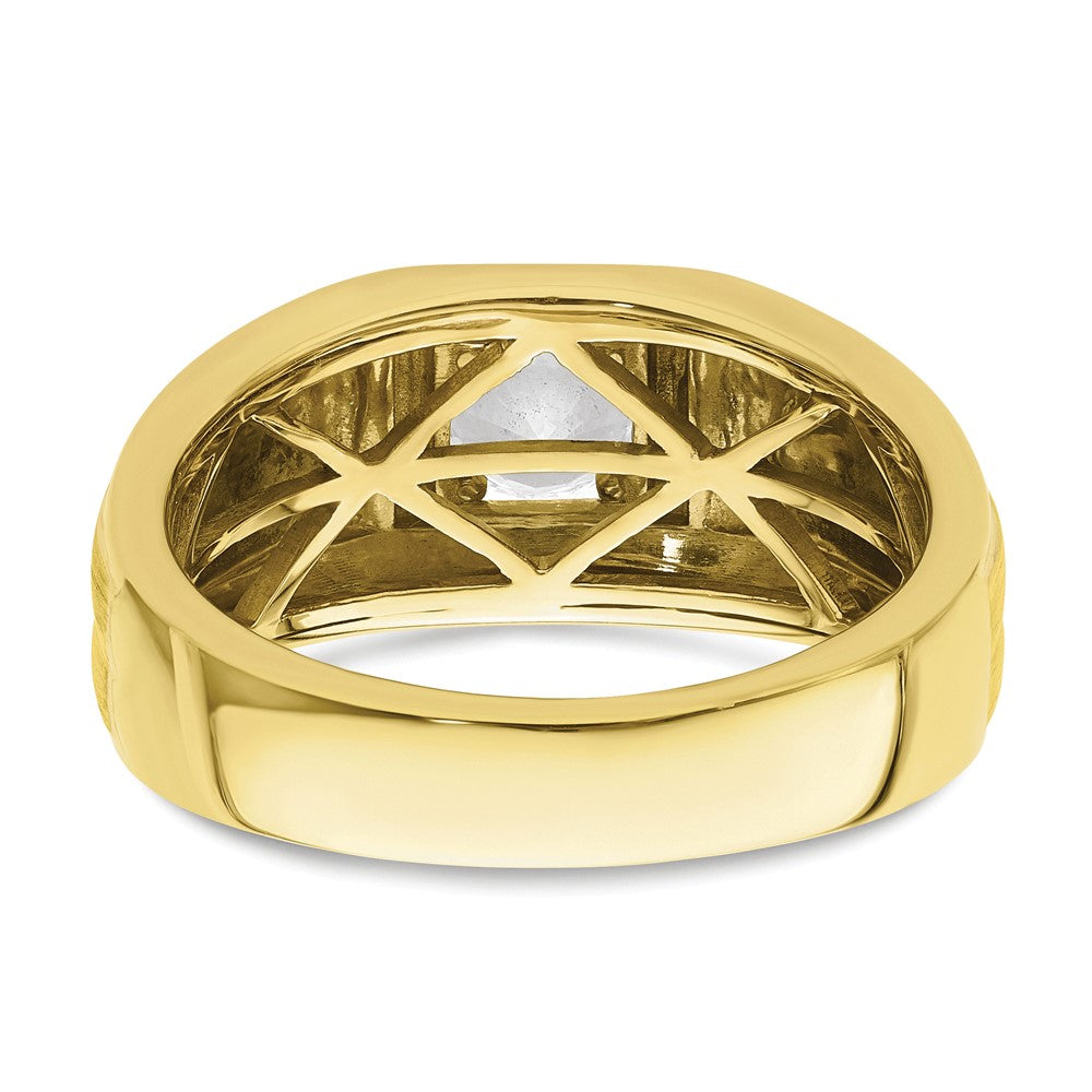 10k 7/8 carat Lab Grown Diamond VS/SI+ G+ Complete Men's Ring