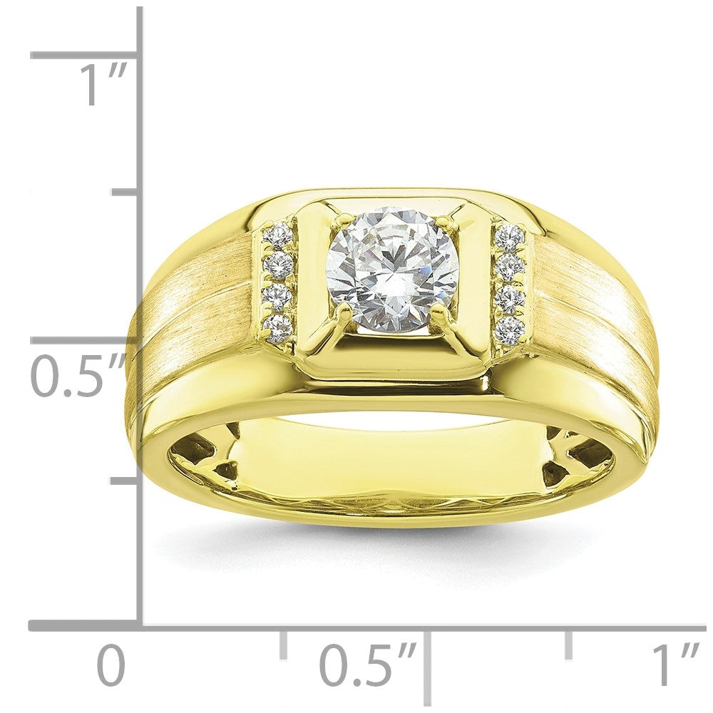 10k 7/8 carat Lab Grown Diamond VS/SI+ G+ Complete Men's Ring