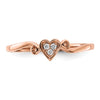 Gold Polished Heart Rings