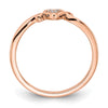 Gold Polished Heart Rings