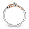 Gold Polished Infinity Rings