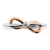 Gold Polished Infinity Rings