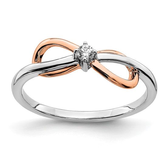 Gold Polished Infinity Rings