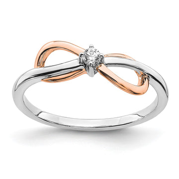 Gold Polished Infinity Rings