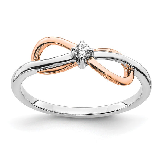 Gold Polished Infinity Rings