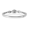 14k White Gold Polished Fancy 1/20 carat Diamond Ring