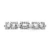 14k White Gold Polished 1/5 carat Diamond Squares Ring