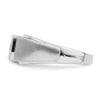 14k White Gold Polished and Satin 1/6 carat Diamond Mens Ring