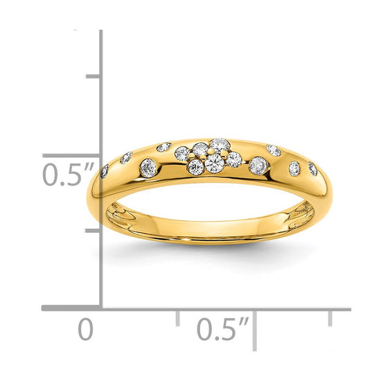 Gold Polished Fancy Diamond Rings