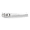 14k White Gold 3/4 carat Lab Grown Diamond VS/SI+ G+ Eleven Stone Complete Fashion band