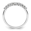 14k White Gold 3/8 carat Lab Grown Diamond VS/SI+ G+ Complete Concaved Band