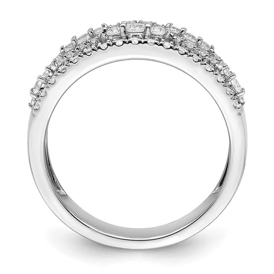 14K White Gold 7/8 carat Complete Diamond Band