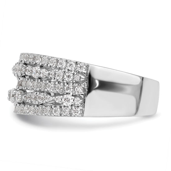 14K White Gold 7/8 carat Complete Diamond Band