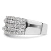 14K White Gold 7/8 carat Complete Diamond Band