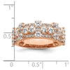 14k Rose Gold 2 1/2 carat Lab Gronw Diamond VS/SI+ G+ Complete Fashion Ring