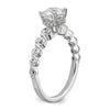 14k White Gold 3/4 carat Lab Grown Diamond VS/SI+ G+ 3/4 carat Center Round Semi Mount Solitaire Engagement Ring