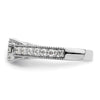 14k White Gold 1 carat Lab Grown Diamond VS/SI+ G+ Complete Cluster Engagement Ring