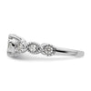 14k White Gold 3/4 carat Lab Grown Diamond VS/SI+ G+ Complete Cluster Engagement Ring