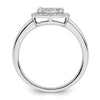 14k White Oval Halo Cluster 1/3 carat Diamond Complete Engagement Ring