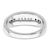 14K White Gold 1/4 carat White and Black Diamond Complete Men's Ring