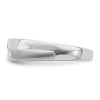 14K White Gold 3-Stone Satin and Polished 1/20 carat Diamond Complete Men's Band