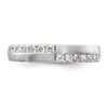 14k White Gold 3/8 carat Lab Grown Diamond VS/SI+ G+ Complete Band