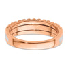 14k Two-tone Rose and White Gold 1/4 carat Lab Grown Diamond VS/SI+ G+ Complete Band