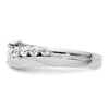 14k White Gold 1/2 carat Lab Grown Diamond VS/SI+ G+ Complete Band