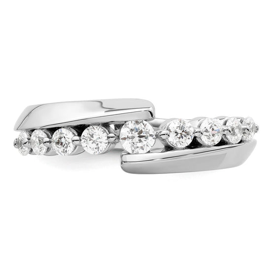 14k White Gold 1/2 carat Lab Grown Diamond VS/SI+ G+ Complete Band