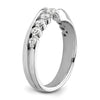 14k White Gold 1/2 carat Lab Grown Diamond VS/SI+ G+ Complete Band