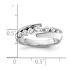 14k White Gold 1/2 carat Lab Grown Diamond VS/SI+ G+ Complete Band
