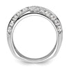 14k White Gold 1 carat Lab Grown Diamond VS/SI+ G+ Complete Band