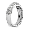 14k White Gold 1 carat Lab Grown Diamond VS/SI+ G+ Complete Band