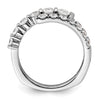 14k White Gold 1 3/8 carat Lab Grown Diamond VS/SI+ G+ Complete Fashion Ring