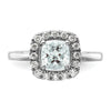 Diamond & Gemstone Halo Rings