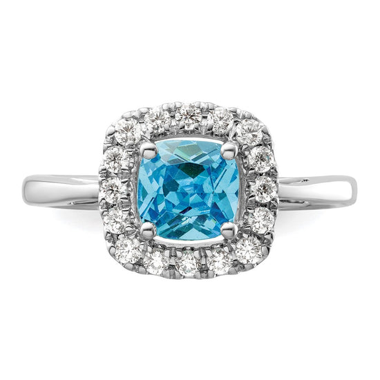 Diamond & Gemstone Halo Rings