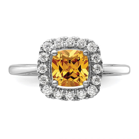 Diamond & Gemstone Halo Rings
