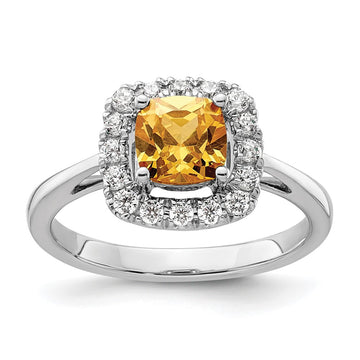 Diamond & Gemstone Halo Rings