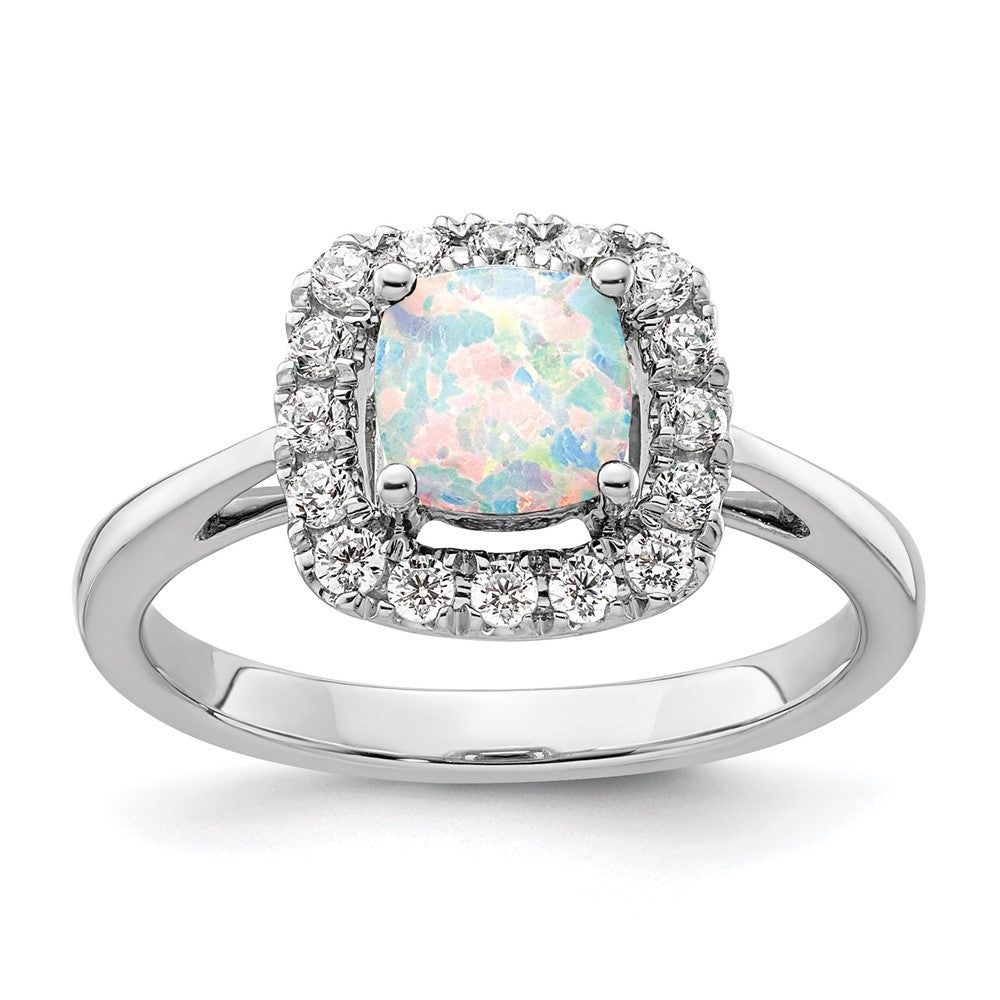 Diamond & Gemstone Halo Rings